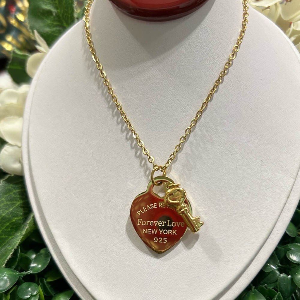Necklace stainless steel gold fine jewerly